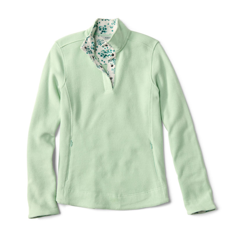 Signature Print-Trim Sweatshirt - LIGHT JADE