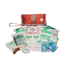 Showing the contents of the Dog First Aid Kit