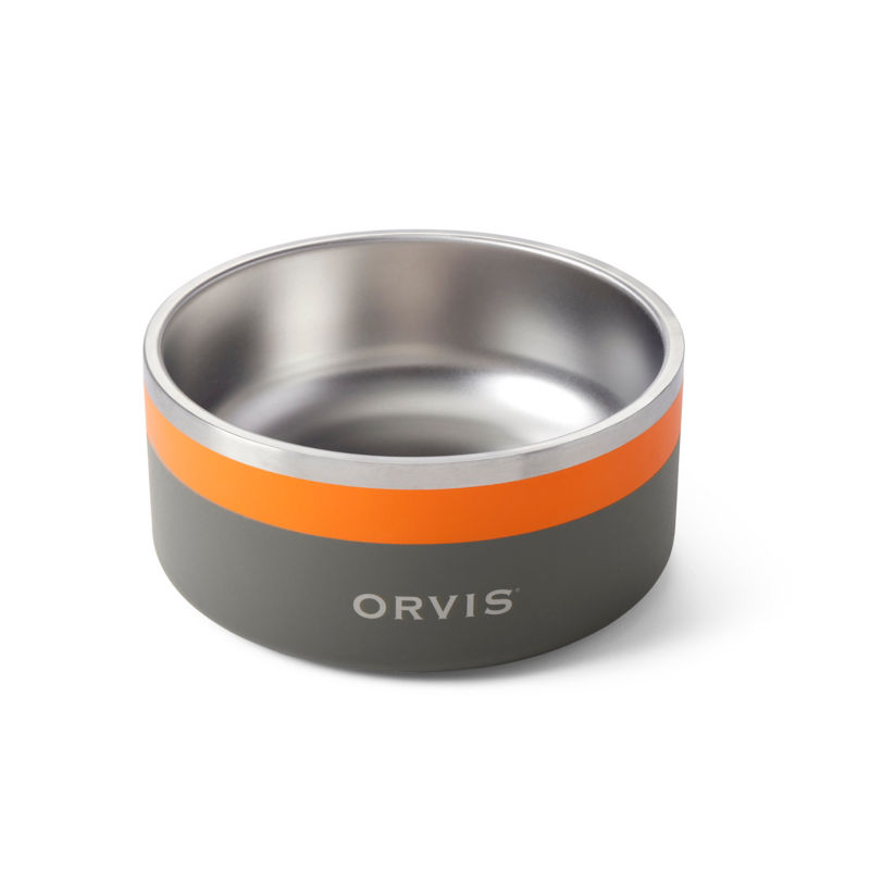 Orvis Double-Walled Stainless Steel Dog Bowl - ORANGE image number 0