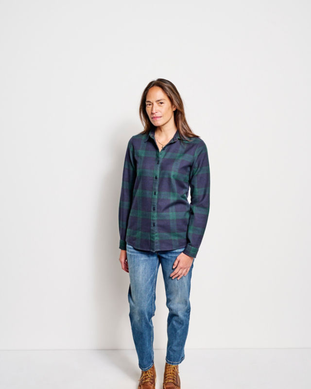 Perfect Flannel Shirt - DARK PINE image number 2