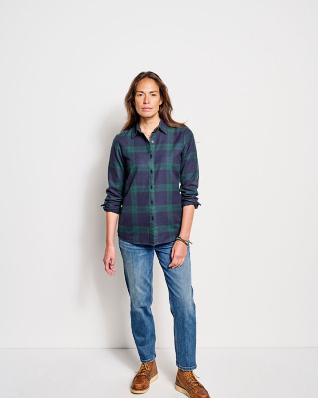 Perfect Flannel Shirt - DARK PINE image number 5
