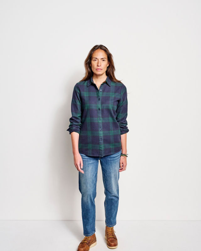 Perfect Flannel Shirt - DARK PINE image number 4