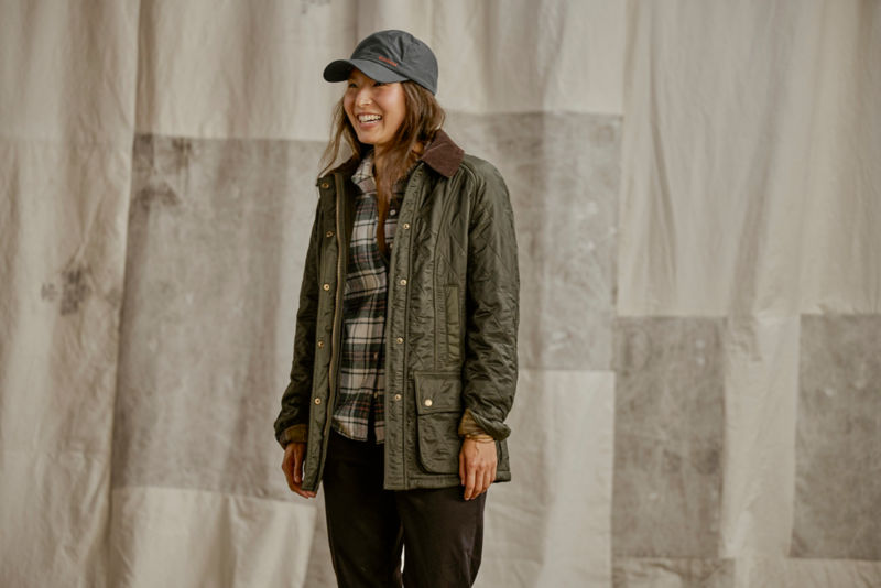 Women&rsquo;s Barbour&reg; Beadnell Polarquilt Jacket - OLIVE