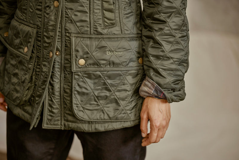 Women&rsquo;s Barbour&reg; Beadnell Polarquilt Jacket - OLIVE image number 2