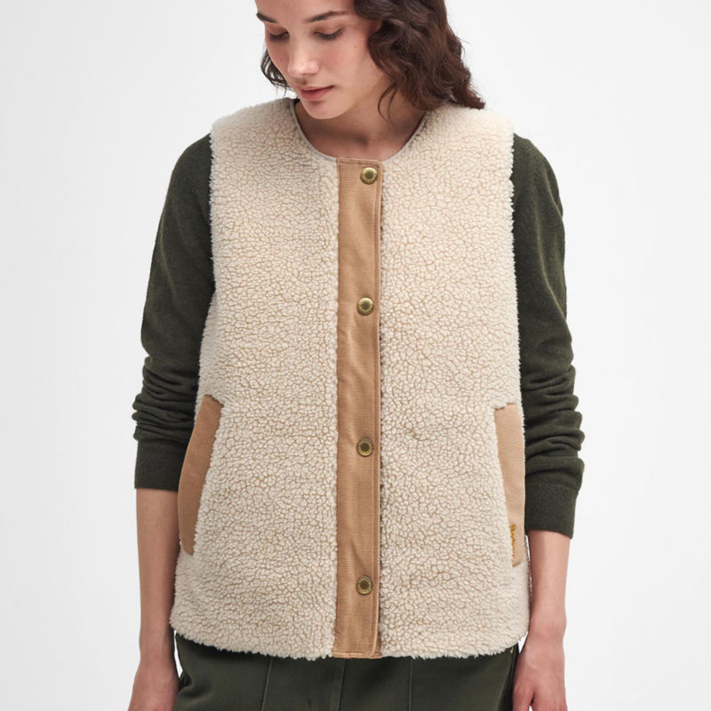 Barbour&reg; Dulsie Teddy Fur Liner - ECRU image number 3