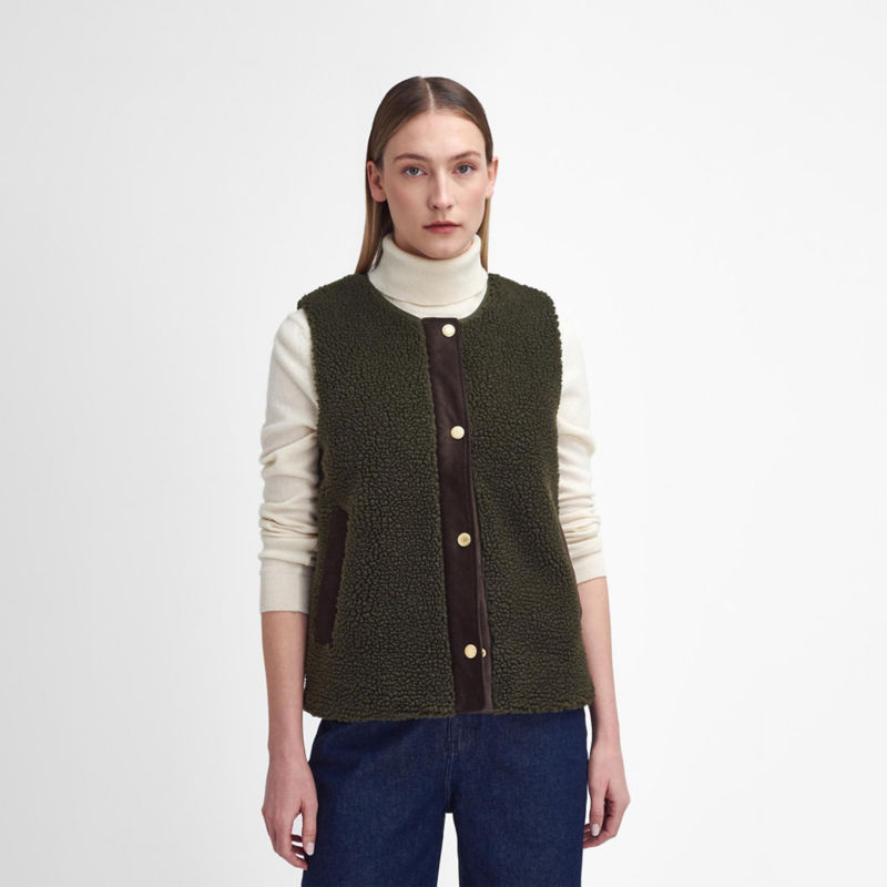 Barbour&reg; Dulsie Teddy Fur Liner - OLIVE