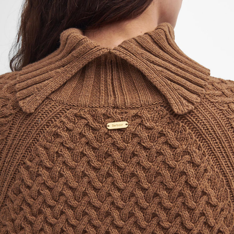 Barbour&reg; Malton Knitted Sweater - OLD GOLD image number 4