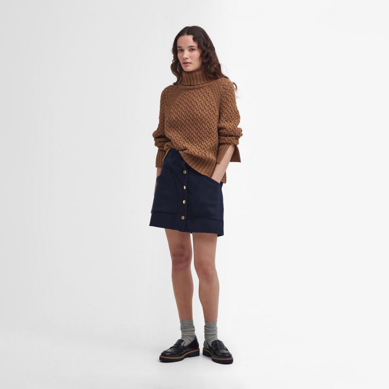 Barbour&reg; Malton Knitted Sweater - OLD GOLD image number 2