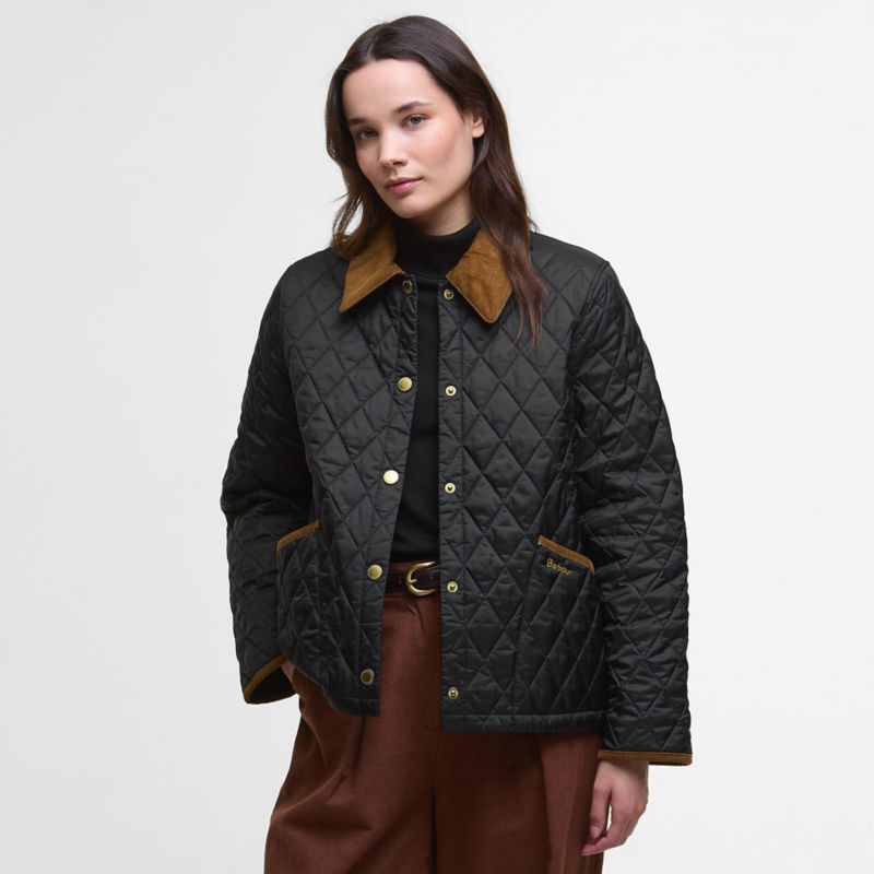 Barbour&reg; 30th Anniversary Liddesdale Quilted Cropped Jacket - BLACK