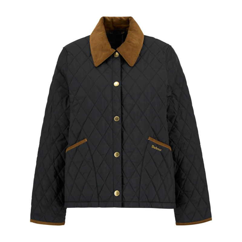 Barbour&reg; 30th Anniversary Liddesdale Quilted Cropped Jacket - BLACK image number 5