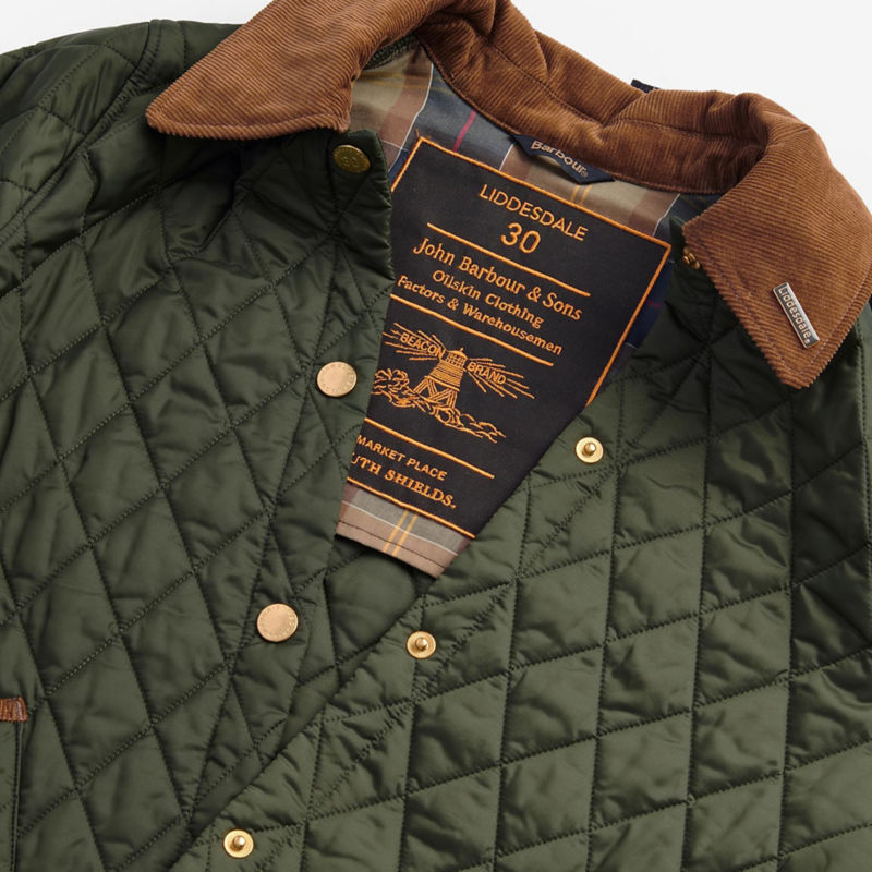 Barbour&reg; 30th Anniversary Liddesdale Quilted Cropped Jacket - OLIVE image number 6