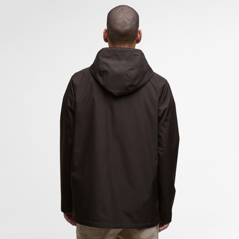 Barbour&reg; Hooded Domus Waterproof Jacket - BLACK OAK image number 4