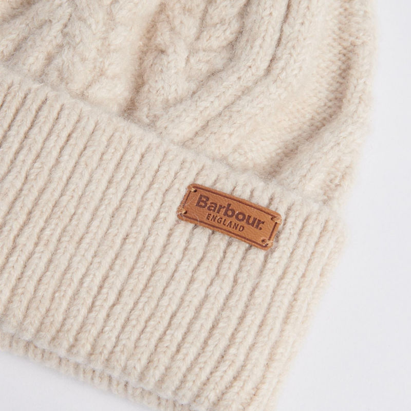 Barbour&reg; Elsdon Beanie - EGGSHELL image number 2