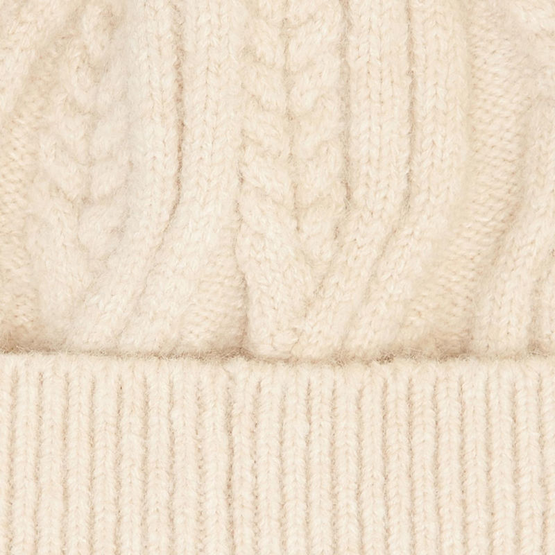 Barbour&reg; Elsdon Beanie - EGGSHELL image number 3