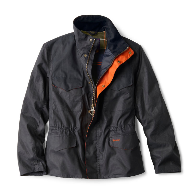 Orvis + Barbour&reg; Griffin Waxed Jacket - NAVY image number 1