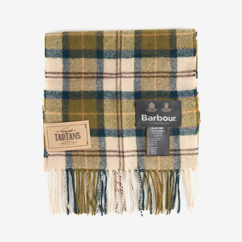 Barbour&reg; Tartan Lambswool Scarf - ANCIENT image number 1