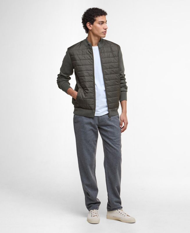Barbour® Essential Carn Baffle Zip-Through Sweater | Orvis