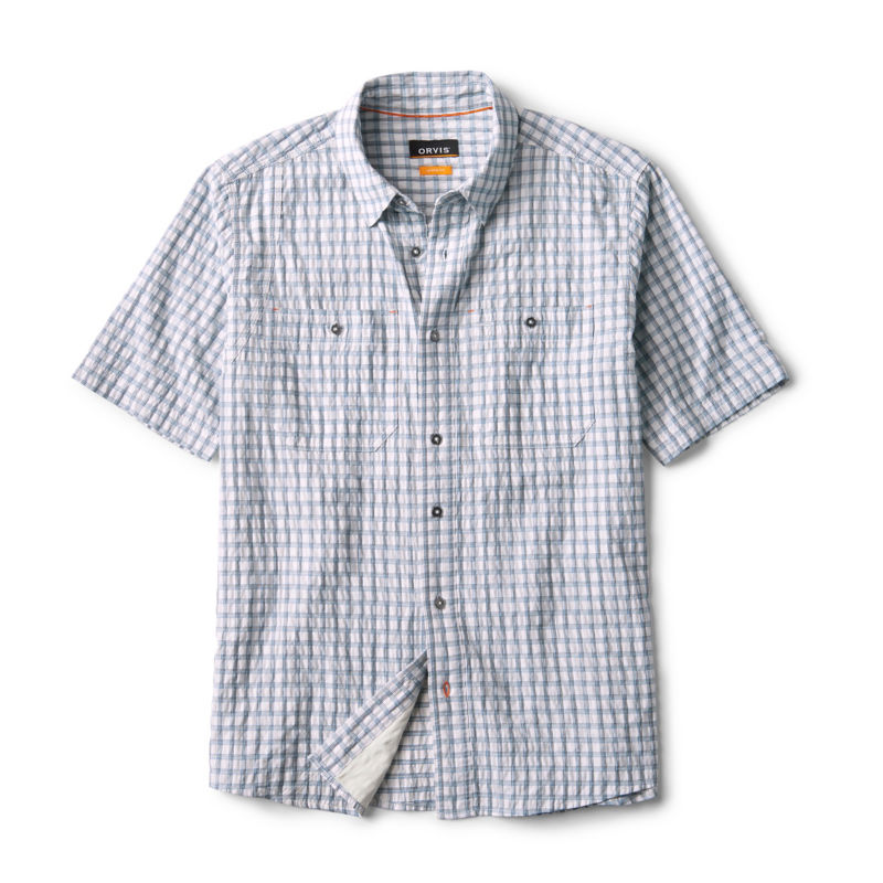 Men&rsquo;s Clearwater Short-Sleeve Shirt - BLUE LAGOON/SNOW image number 0