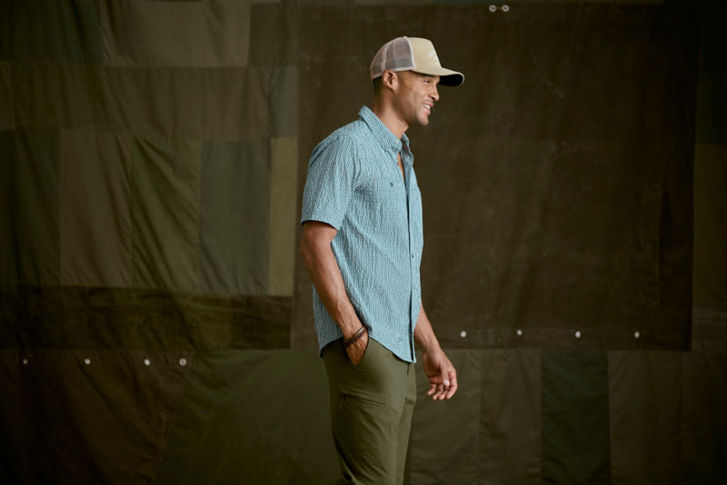 Men&rsquo;s Clearwater Short-Sleeve Shirt - BLUE LAGOON/SNOW image number 3