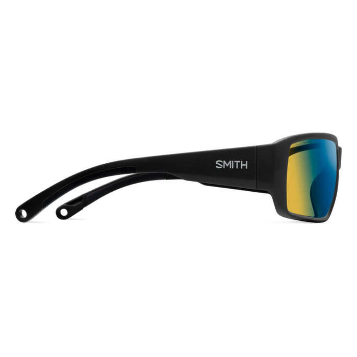 Smith Hookset Polarized Sunglasses - MATTE BLACK/ YELLOW BLUE POLARCHROMIC LENS image number 1