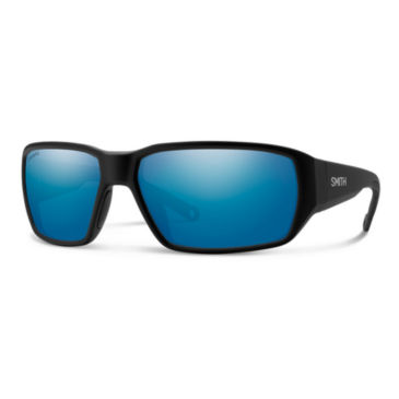 Smith Hookset Sunglasses - MATTE BLACK POLARCHROMIC GLASS BLUE MIRROR