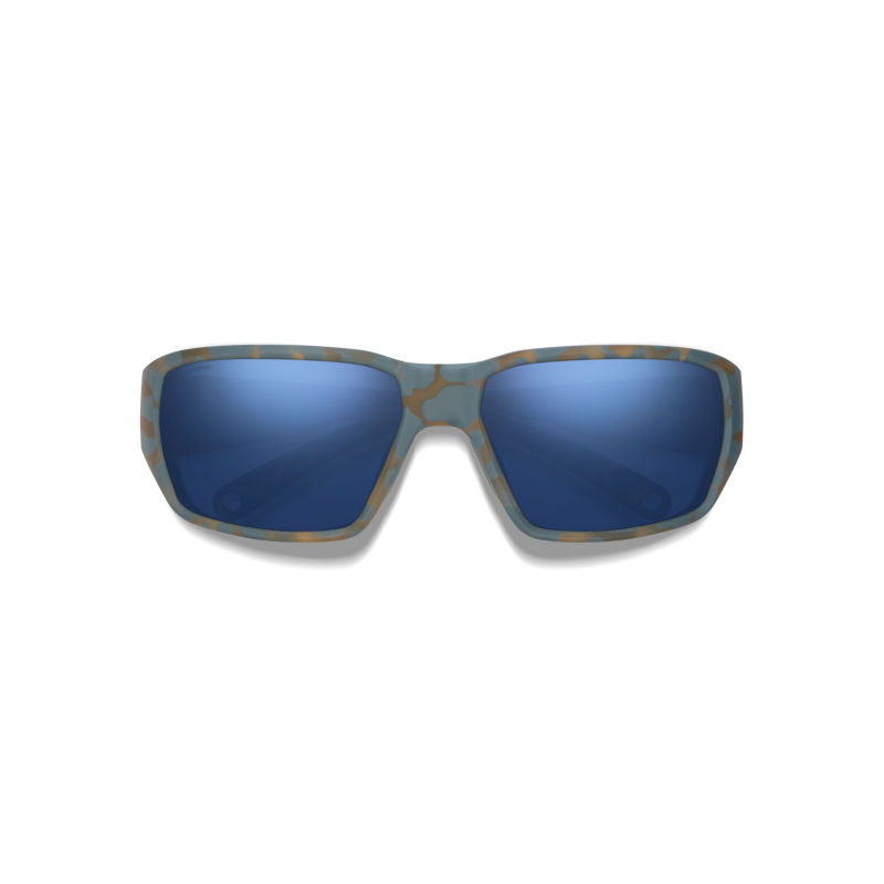 Smith Hookset Polarized Sunglasses - MATTE FLINT/ TARMAC TORTOISE POLARIZED DARK BLUE MIRROR image number 1