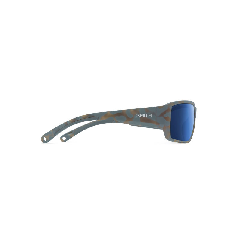 Smith Hookset Polarized Sunglasses - MATTE FLINT/ TARMAC TORTOISE POLARIZED DARK BLUE MIRROR image number 2