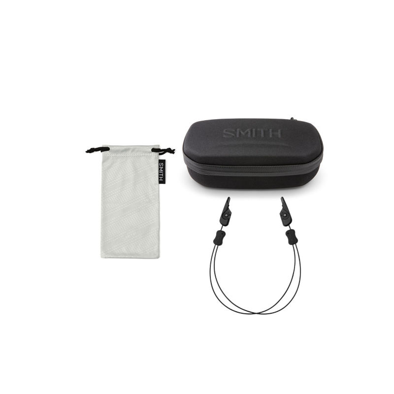 Smith Hookset Polarized Sunglasses - MATTE FLINT/ TARMAC TORTOISE POLARIZED DARK BLUE MIRROR image number 3