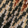 Fair Isle Shawl Cardigan - CHARCOAL MULTI