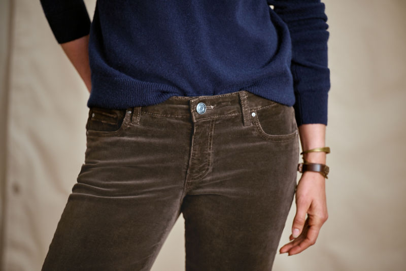 Kut from the Kloth&reg; Catherine Mid-Rise Boyfriend Cords - ESPRESSO - EXCLUSIVE image number 1