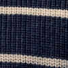 Textured Crewneck Sweater - TRUE NAVY/ECRU STRIPE