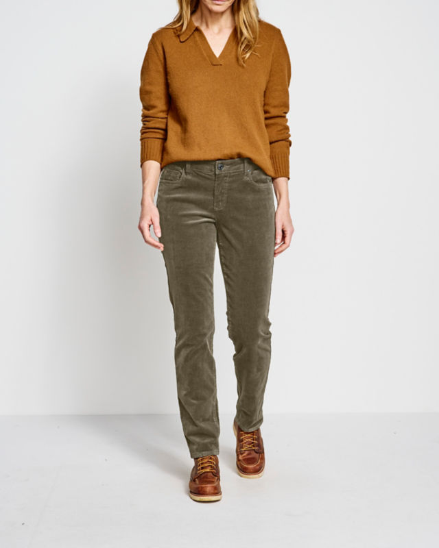 Kut From The Kloth&reg; Catherine Mid-Rise Boyfriend Cords - WINE image number 1