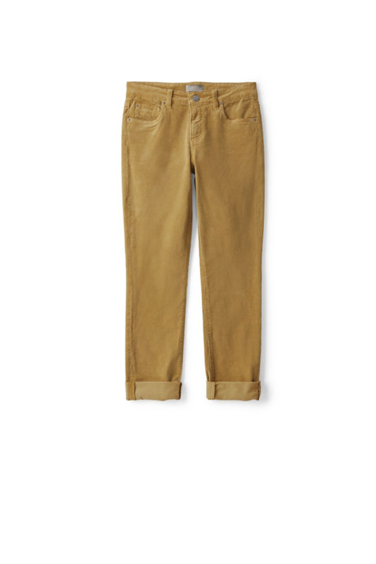 Kut from the Kloth&reg; Catherine Mid-Rise Boyfriend Cords - FIELD KHAKI - EXCLUSIVE image number 0