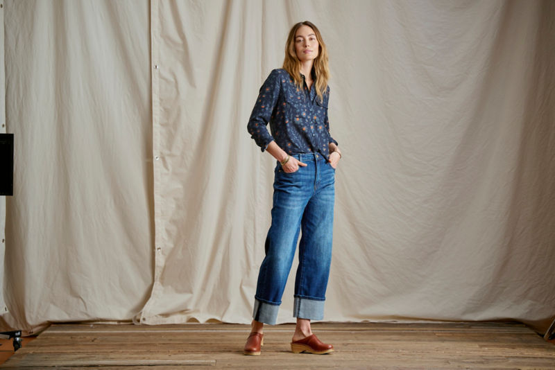 Kut from the Kloth&reg; Sienna High-Rise Cuffed Wide-Leg Jeans - UNSPEAKABLE image number 1