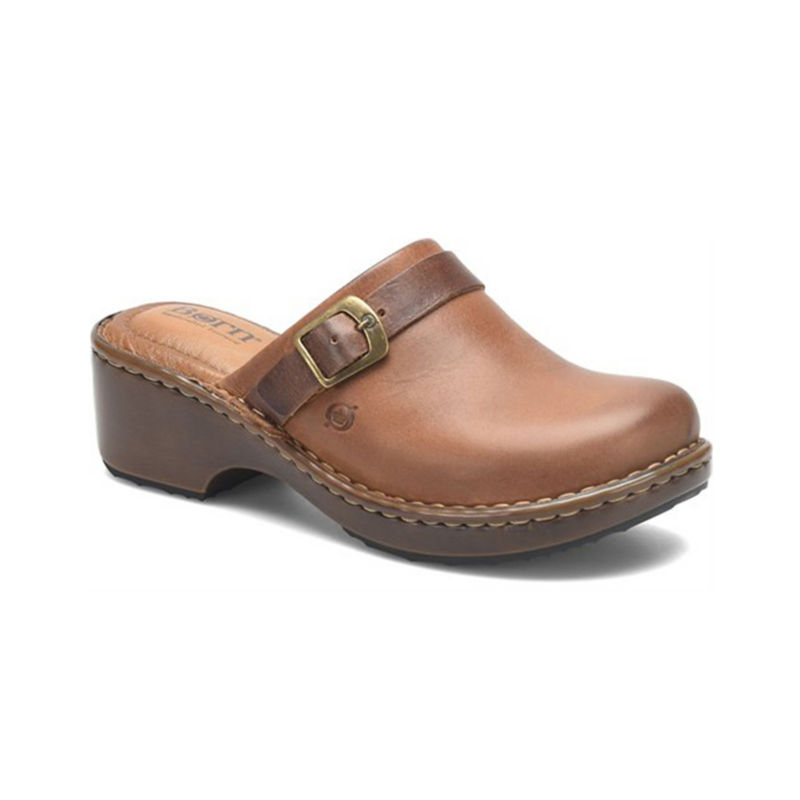 Born Tru Clogs - TAN/MAPLE