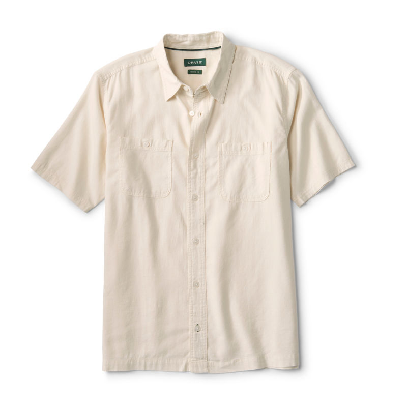 Hemp/TENCEL&trade; Short-Sleeve Shirt - SNOW