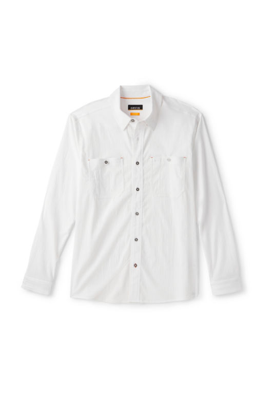 Men&rsquo;s River Guide Open-Air Long-Sleeve Shirt - WHITE