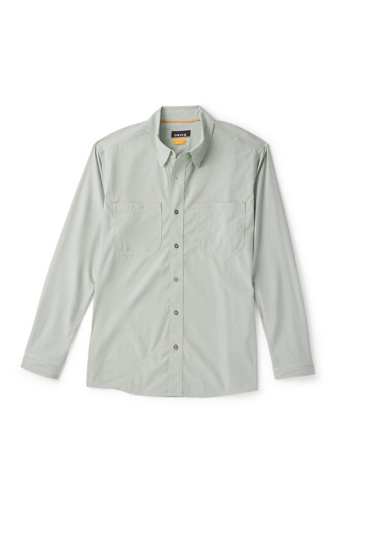Men&rsquo;s River Guide Open-Air Long-Sleeve Shirt - ALOE/WHITE image number 5