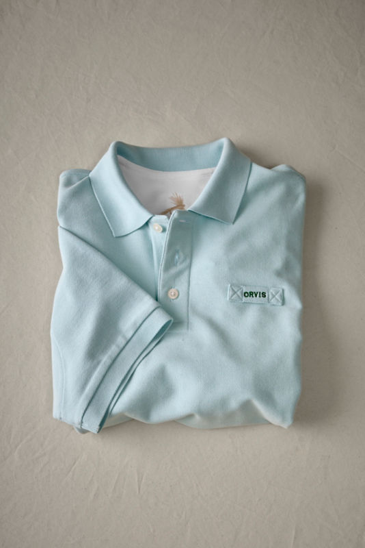 Orvis Signature Softest Polo - BLUE MIST image number 1