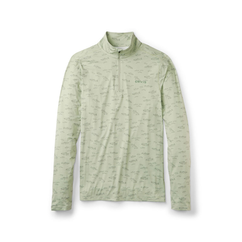 Men&rsquo;s Sun Defense 1/4-Zip - CELEDON FRESH WATER FISH