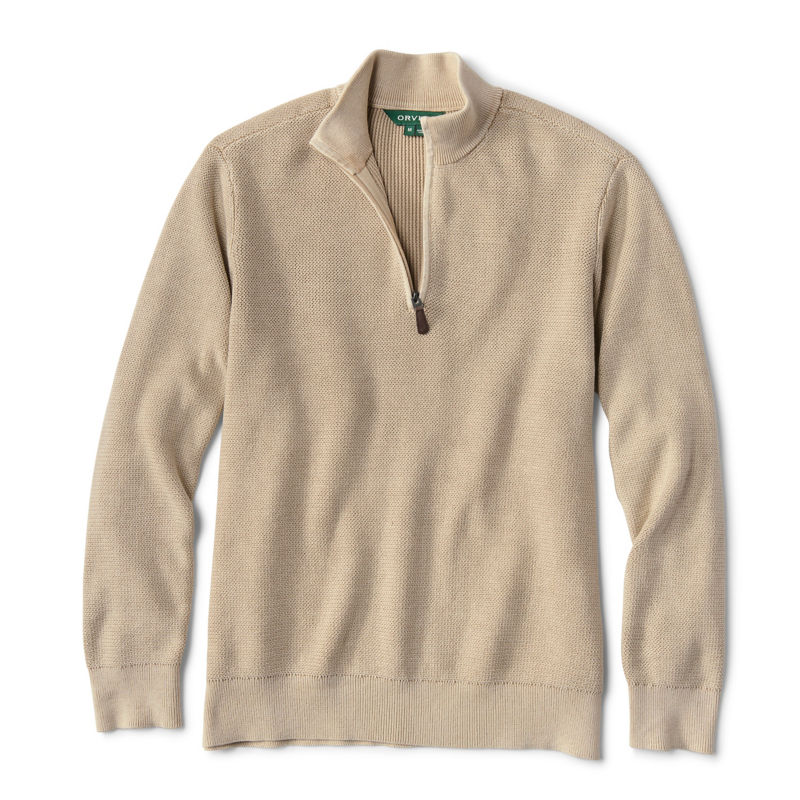 Sun-Faded 1/4-Zip Sweater - SHIITAKE image number 4