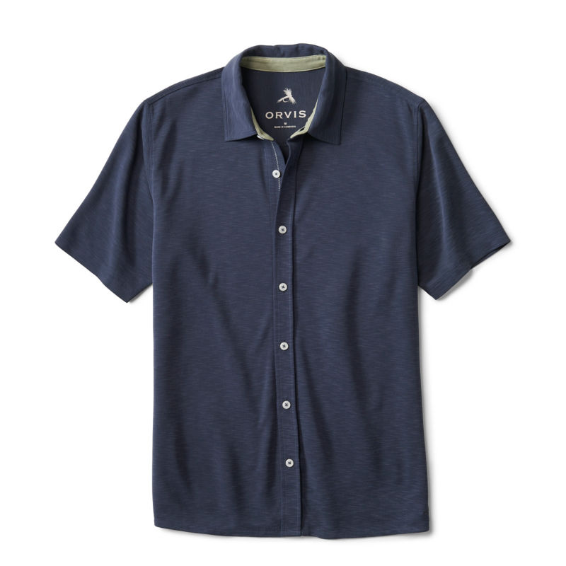 Three Forks Knit Short-Sleeve Shirt - TRUE NAVY