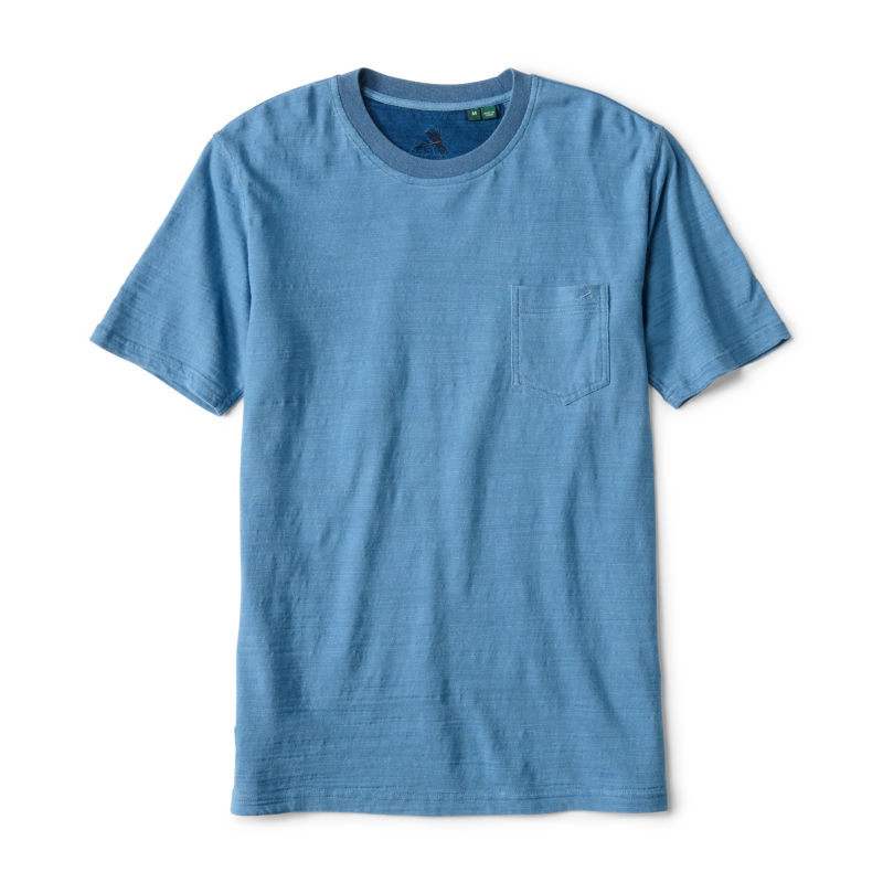 Angler&rsquo;s Indigo Short-Sleeve T-Shirt - BLEACH INDIGO image number 0