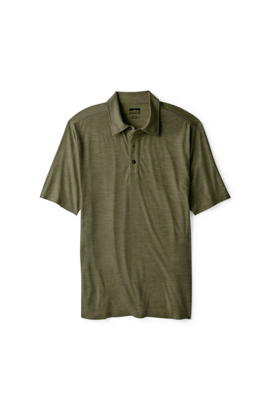 Men&rsquo;s Outbound Merino Polo - TARRAGON