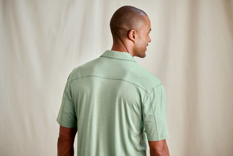 Men&rsquo;s Outbound Merino Polo - BLUE LAGOON image number 3