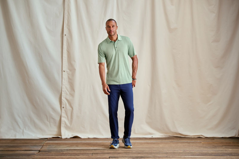 Men&rsquo;s Outbound Merino Polo - BLUE LAGOON image number 4