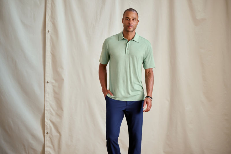Men&rsquo;s Outbound Merino Polo - ALOE