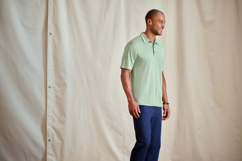 Men&rsquo;s Outbound Merino Polo - BLUE LAGOON image number 5