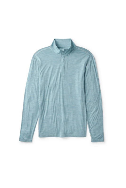 Men&rsquo;s Outbound Merino 1/4-Zip - MINERAL BLUE HEATHER