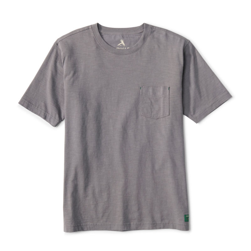 Bromley Slub Short-Sleeve Crewneck T-Shirt - ASH image number 0